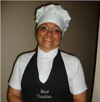 Cristina Palma Vásquez, a Vovó Cristina, na cozinha